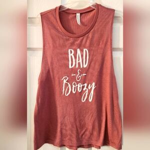 Women's Sleeveless Top - Bad & Boozy - Mauve